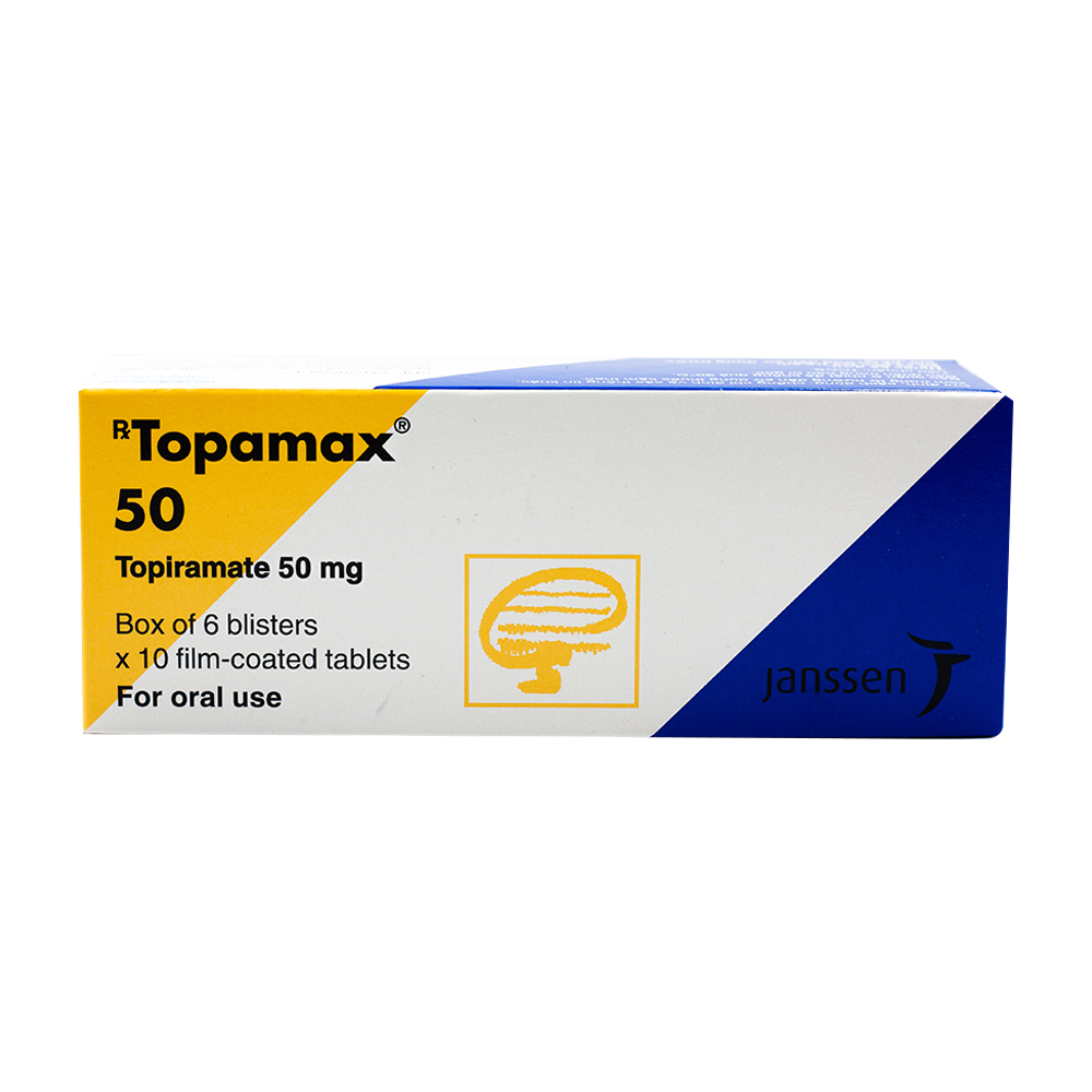 [T00593] Topamax Topiramate 50mg Janssen (H/60v) Date 01/2027