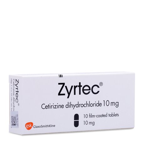 [T00596] Zyrtec Cetirizin 10mg GSK (H/10v)