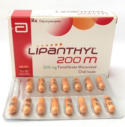 [T00603] Lipanthyl Fenofibrate 200mg Abbott (H/30v)