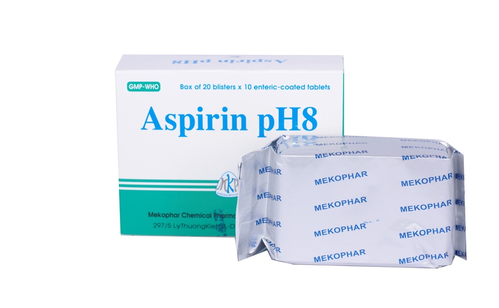 [T00611] Aspirin PH8 500mg Mekophar (H/200v) Date 12/2027