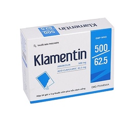 [T00669]  Klamentin 500/62.5 Gói DHG Hậu Giang (H/24gói)