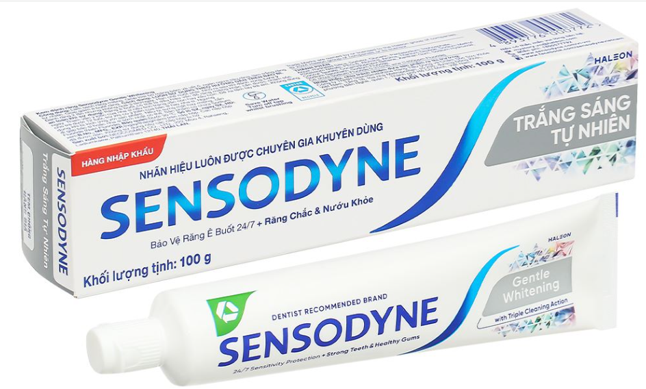 [T00671] Sensodyne Gentle Whitening kem đánh răng GSK (Tuýp/100g)