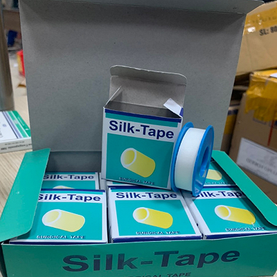[T00672] Băng Dính Lụa Silk Tape 1.25cm x 4cm Thanh Bình (H/12cuộn)