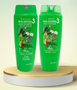 [T00673] Dầu Gội Dược Liệu Thái Dương 3 Hoa Lá (Chai/200ml)