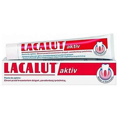 [T00718] Kem Đánh Răng Lacalut Aktive (Tuýp/75ml) Date 09/2027
