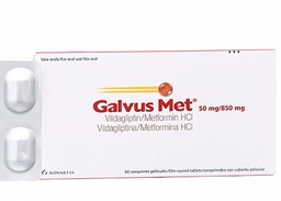 [T00754] Galvus Met 50mg/850mg Novartis (H/60v) date 02/2027