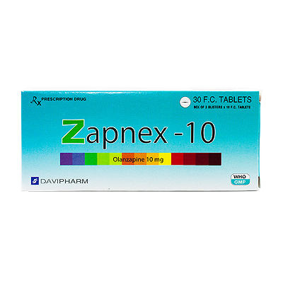 [T00755] Zapnex 10 Olanzapin 10mg Davipharm (H/30v)