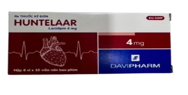 [T00779] Huntelaar Lacidipine 4mg Davipharm (H/60v) 