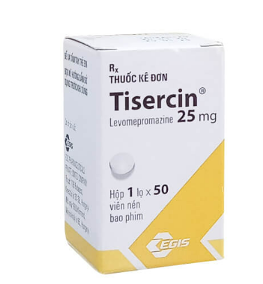 [T00785]  Tisercin Levomepromazine 25mg Egis Pharma (Lọ/50v)
