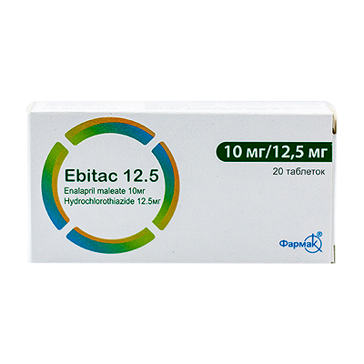 [T00800] Ebitac 12.5 10mr/12.5mr Farmak (H/20v) Date 04/2025