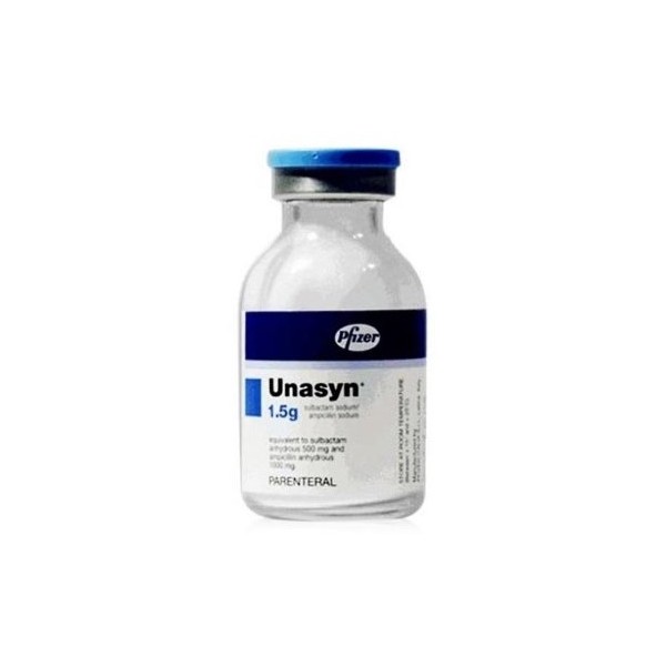 [T00833] Unasyn 1.5g tiêm Pfizer (Lọ/1.5g)