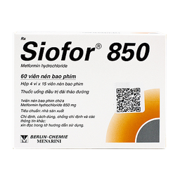 [T00845]  Siofor Metformin 850mg Menarini (H/60v)