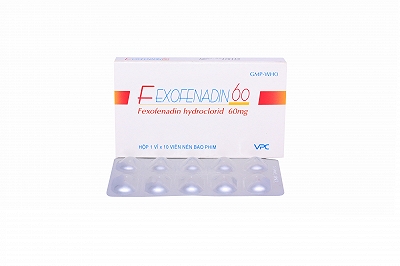 [T00868] Fexofenadin 60mg Cửu Long (H/10v)