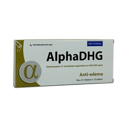 [T00937] AlphaDHG Chymotrypsin 4200IU DHG Hậu Giang (H/20v)