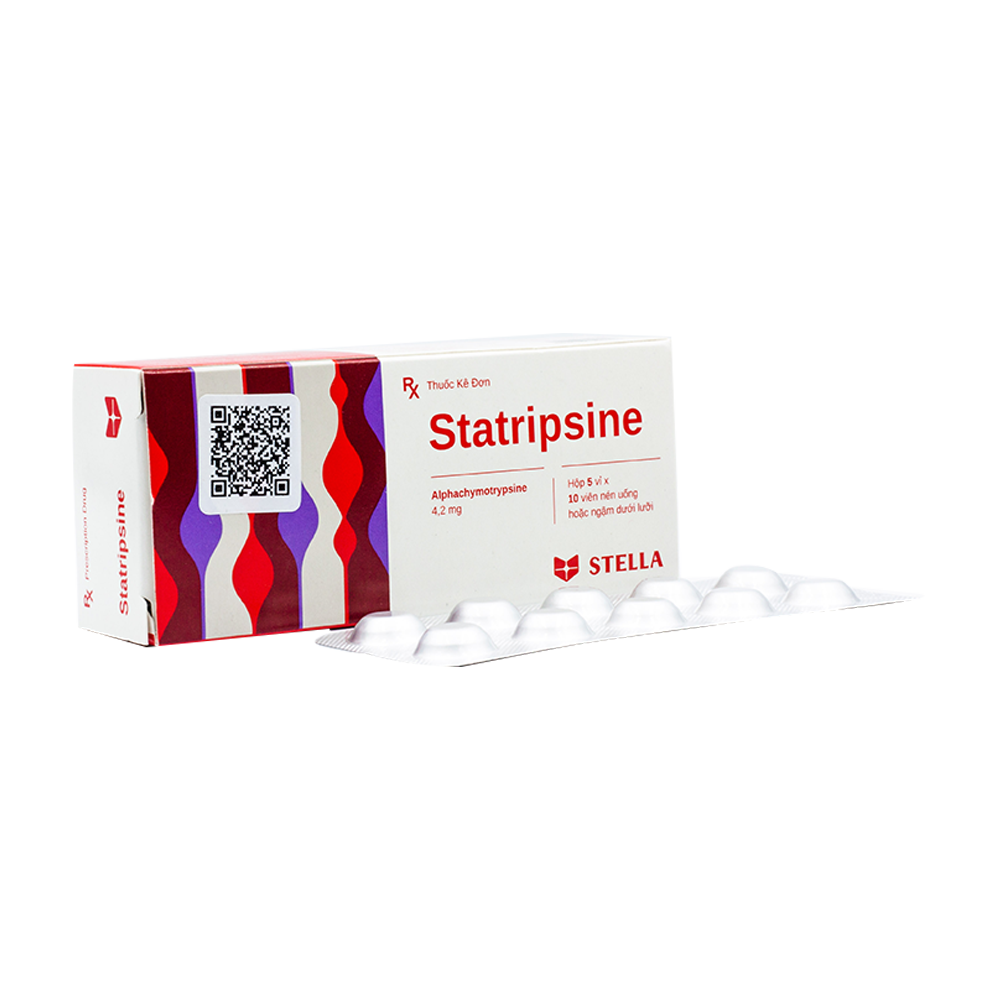 [T00942] Statripsine Alphachymotrypsine 4,2mg Stella (H/50v) Date 04/2026