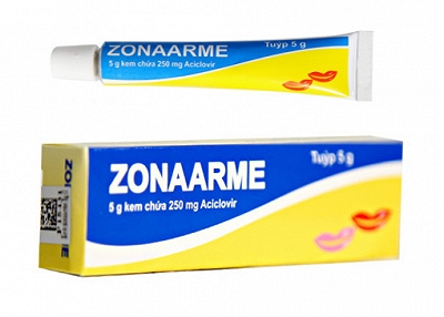 [T00974] Zonaarme Aciclovir 250mg Z120 (Cọc/10tuýp/5g)