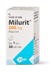 [T00978] Milurit Allopurinol 200mg Egis Pharma Hungary (L/30v) Date 05/2027