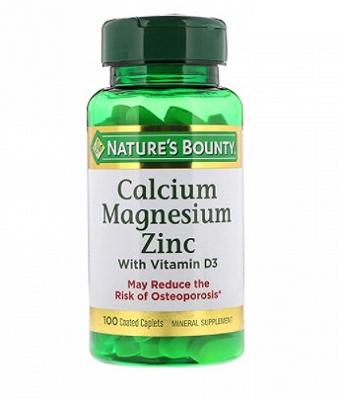 [T00996] Calcium Magnesium Zinc Nature's Bounty (Lọ/100v)