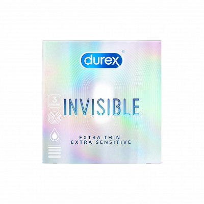 [T01064] Bao cao su Durex Invisible (H/3cái)