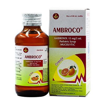 [T01090] Ambroco Ambroxol 15mg/5ml United (Lọ/60ml) date 03/2027