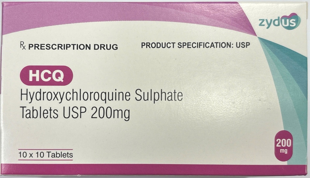 [T01114] HCQ Hydroxychloroquine 200mg Ấn Độ (H/100v)