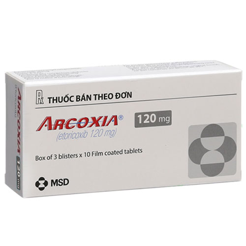 [T01168] Arcoxia Etoricoxib 120mg MSD (H/30v) Date 05/2025