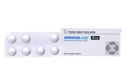 [T01186] Singulair Montelukast 5mg MSD (H/28v) Date 08/2027