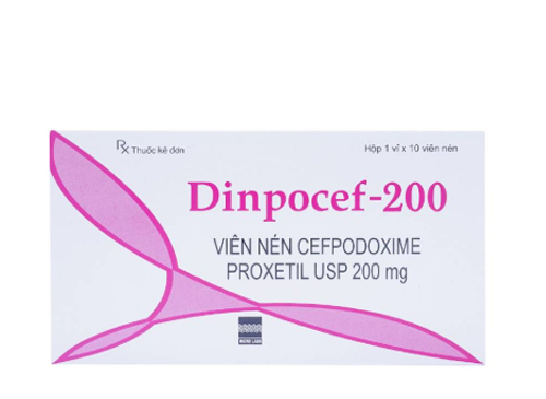 [T01194] Dinpocef  Cefpodoxim 200mg Ấn Độ (H/10v) date 06/2027