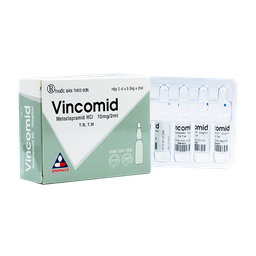 [T01202] Vincomid Metoclopramid 10mg/2ml Vĩnh Phúc (H/10o/2ml)