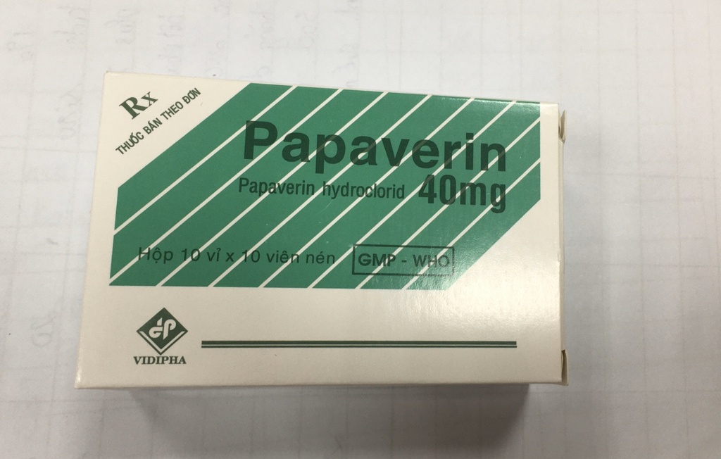 [T01208] Papaverin 40mg Vidipha (H/100v)