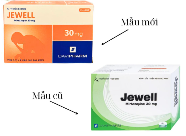 [T01230] Jewell Mirtazapin 30mg Davipharm (H/28v) Date 07/2027