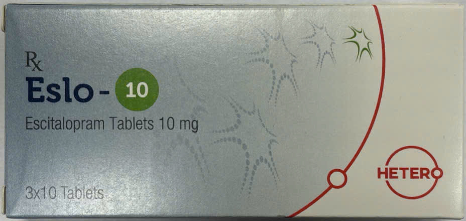 [T01252] Eslo Escitalopram 10mg Hetero (H/30v) Date 08/2026