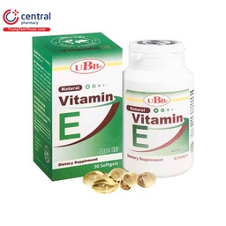 [T01304] Natural Vitamin E 400 USA UBB Pharma (H/1lọ/30v)