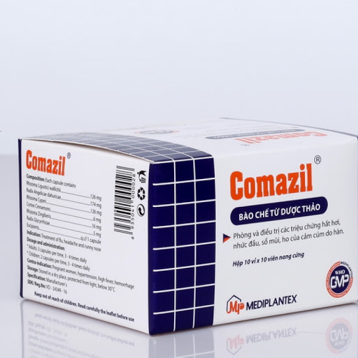 [T01306] Comazil cảm cúm Mediplantex (H/100v) date 08/2024