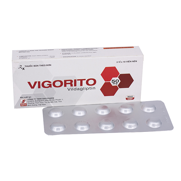 [T01348] Vigorito Vildagliptin 50mg Davipharm (H/30v)