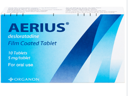 [T01353] Aerius Desloratadine 5mg MSD (H/10v) Date 08/2027