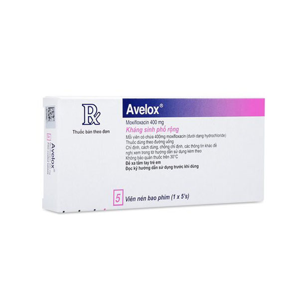 [T01364] Avelox Moxifloxacino 400mg Bayer (H/5v) Date 03/2025