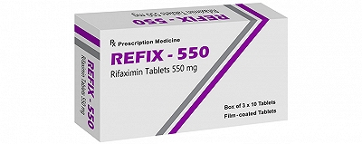 [T01420] Refix Rifaximin 550mg India (H/30v) Date 12/2026
