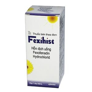 [T01434] Fexihist Fexofenadin 60mg/5ml Ấn Độ (Lọ/60ml)