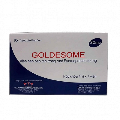 [T01444] Goldesome Esomeprazol 20mg Valpharma Ý (H/28v) date 05/2025