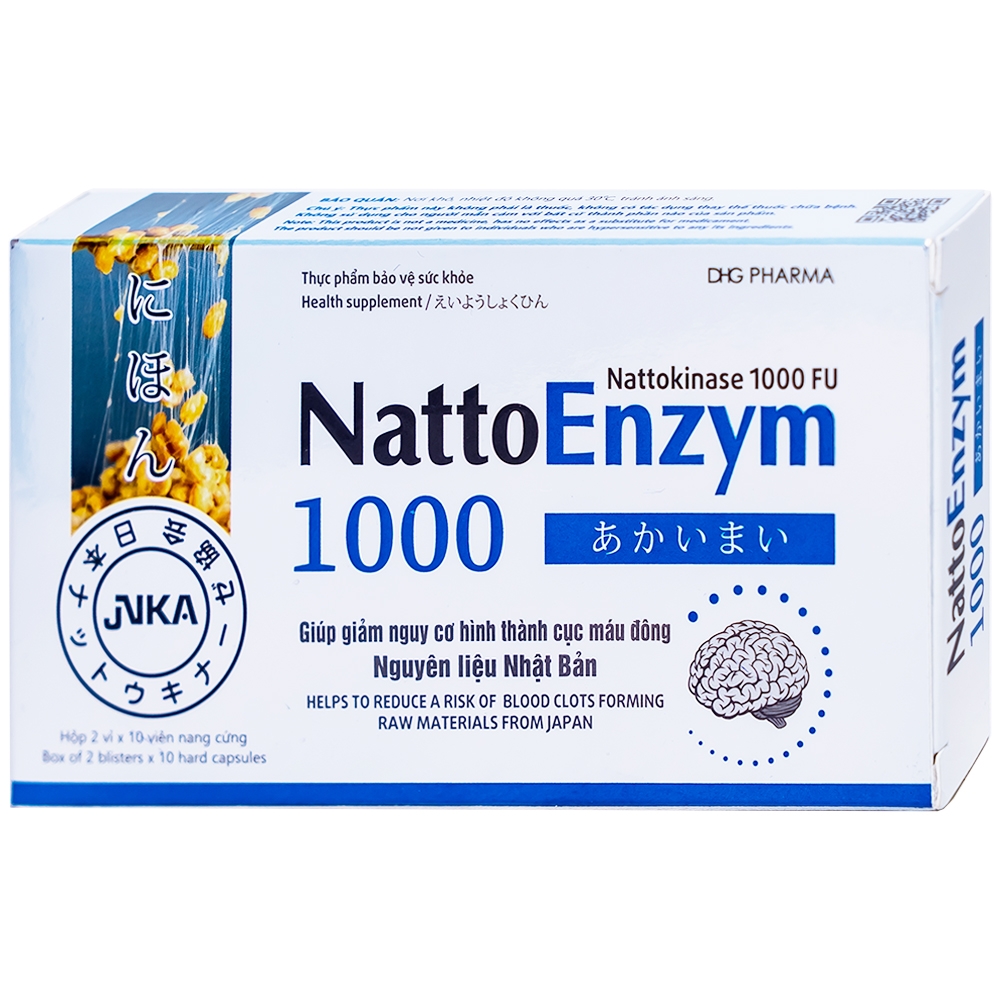 [T01483] NattoEnzym nattokinase 1000FU DHG Hậu Giang (H/20v)
