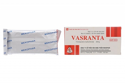[T01514] Vasranta Trimetazidin 20mg Mekophar (H/60v)   ( Vastarel nội )