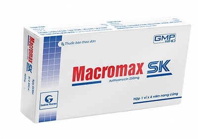 [T01518] Macromax Sk Azithromycin 250mg Sao Kim (H/6v)