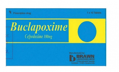 [T01550] Buclapoxime Cefpodoxim 100mg Brawn Ấn Độ (H/10v)