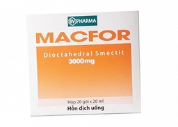 [T01605] Macfor Dioctalhedral Smectit 3000mg BRV Healthacre (H/20gói/20ml) Date 05/2026