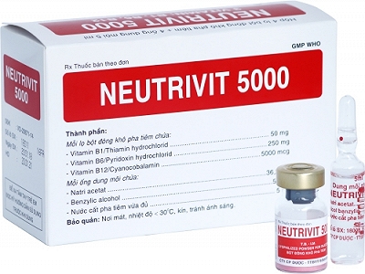 [T01614] Neutrivit 5000 bột pha tiêm Bình Định (H/4lọ/4o) Date 11/2026