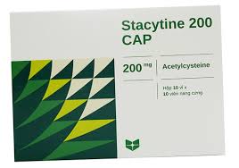 [T01616] Stacytine 200 CAP Acetylcystein 200mg nang cứng Stella (H/100v)