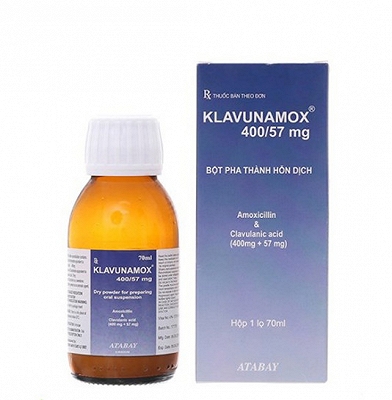 [T01641] Klavunamox 400/57mg Atabay Thổ Nhĩ Kì (Lọ/70ml) Date 09/2026