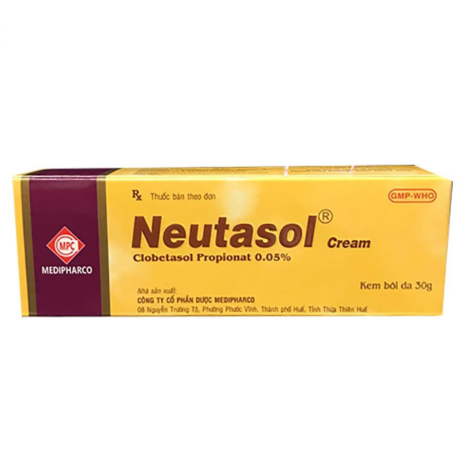 [T01654]  Neutasol Clobetasol Propionate 0,05% kem bôi Medipharco (Tuýp/30g)