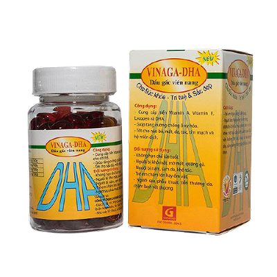[T01669] Dầu Gấc Vinaga DHA Vnpofood (Lọ/100v) 